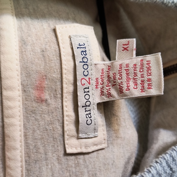 Carbon 2 Cobalt Effortlessly Cool Quarter Zip Gray Pullover Sz XL Men - Picture 2 of 16